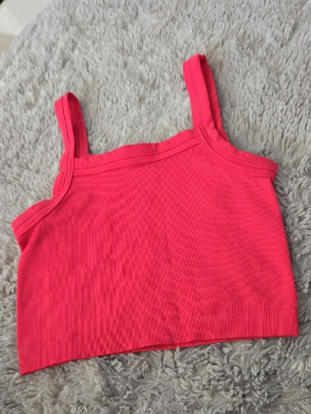 Urban Outfitters Ribbed Square-Neck Crop Tank
